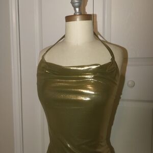 Sincerely Jules Metallic Gold Top